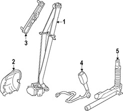 Foto de Receptaculo del Cinturon de Seguridad Original para Hyundai Equus 2011 2012 2013 2014 2015 2016 Marca HYUNDAI Nmero de Parte 888403N510RY