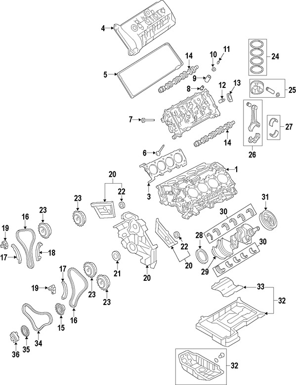 Foto de Juego Completo Empacaduras del Motor Original para Hyundai Equus 2014 2015 2016 Marca HYUNDAI Nmero de Parte 209103FU00