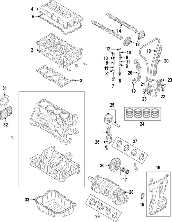 Foto de Juego de Empacadura de la culata Original para Hyundai Sonata 2011 2012 2013 2014 Marca HYUNDAI Nmero de Parte 209202GL03