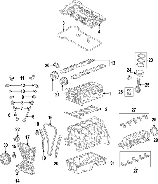 Foto de Biela Original para Hyundai Elantra Coupe Hyundai Elantra GT Hyundai Tucson Kia Soul Kia Forte Marca HYUNDAI N�mero de Parte 235002E400