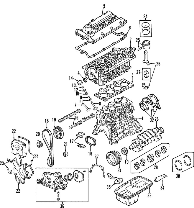 Foto de Motor Completo Original para Hyundai Elantra 2007 2008 2009 2010 Marca HYUNDAI Nmero de Parte 104D123U00