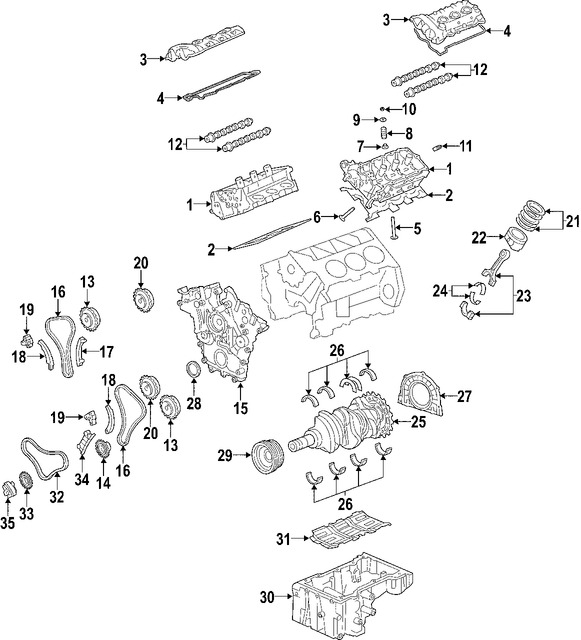 Foto de Motor Completo Original para Hyundai Entourage 2007 2008 Marca HYUNDAI Nmero de Parte 211013CC00