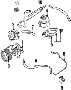 Foto de Polea de Bomba de Direccin Original para Jaguar Vanden Plas Jaguar XJ8 Jaguar XJR Jaguar XK8 Jaguar XKR Marca JAGUAR Nmero de Parte NCA3740AD