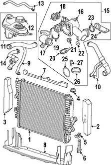 Foto de Tanque de Recuperacion de Refrigerante Original para Jaguar Vanden Plas Jaguar XJ8 Jaguar XJR Jaguar Super V8 Jaguar S-Type Jaguar XF Marca JAGUAR Nmero de Parte C2C41899