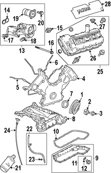 Foto de Empacadura de Crter Original para Jaguar Marca JAGUAR Nmero de Parte AJ89207