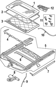 Foto de Motor del Techo Corredizo Original para Jaguar Marca JAGUAR Nmero de Parte XR850339