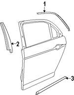 Foto de Moldura de Puerta Original para Jaguar XJ8 Jaguar XJR Marca JAGUAR Nmero de Parte C2C2953XXX