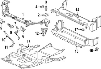 Foto de Barra sujecin soporte del radiador Original para Jaguar XJ Jaguar XJR Marca JAGUAR Nmero de Parte C2D54677