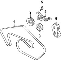 Foto de Rodillo Tensor Original para Jaguar Marca JAGUAR Nmero de Parte C2Z31980