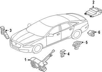 Foto de M�dulo de control del Air Bag Original para Jaguar XJ 2016 2017 Jaguar XJR 2016 2017 Marca JAGUAR N�mero de Parte C2D35743