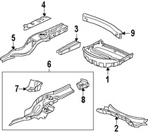 Foto de Travesano Plataforma de Piso Original para Jaguar XJ Jaguar XJR Marca JAGUAR Nmero de Parte C2D9472