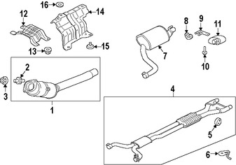 Foto de Convertidor Cataltico Original para Jaguar XJ 2013 2014 2015 2016 2017 Marca JAGUAR Nmero de Parte C2D45773