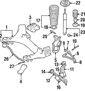 Foto de Bota de Amortiguador Original para Jaguar XK8 Jaguar XKR Marca JAGUAR Nmero de Parte MJA2148AA