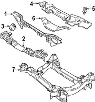 Foto de Deflector de aire soporte de radiador Original para Jaguar S-Type Marca JAGUAR Nmero de Parte XR851644