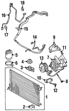 Foto de Receptor-Secador de Aire Acondicionado Original para Jaguar Marca JAGUAR Nmero de Parte XR828836