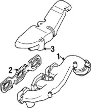 Foto de Mltiple de Escape Original para Jaguar S-Type 2003 2004 2005 2006 2007 2008 Marca JAGUAR Nmero de Parte AJ84561