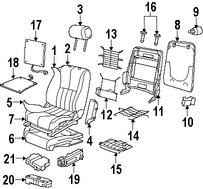 Foto de Almohadilla Calentadora de Asiento Original para Jaguar S-Type 2005 2006 2007 2008 2004 Marca JAGUAR Nmero de Parte XR846847