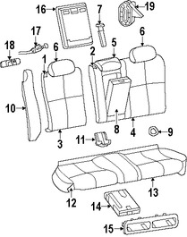 Foto de Cubierta de Asiento Original para Jaguar S-Type 2005 2006 2007 2008 Marca JAGUAR Nmero de Parte XR846673RFT