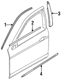 Foto de Moldura de Puerta Original para Jaguar S-Type Marca JAGUAR Nmero de Parte XR81416XXX