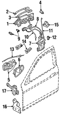 Foto de Cubierta de la manija exterior de la puerta  Original para Jaguar S-Type Marca JAGUAR Nmero de Parte XR83617XXX