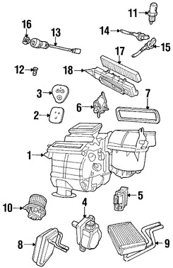 Foto de Sensor de Temperatura Ambiental Original para Jaguar X-Type Jaguar S-Type Marca JAGUAR Nmero de Parte XR858222