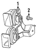 Foto de Tornillo de Claxon / Bocina Original para Jaguar X-Type Marca JAGUAR N�mero de Parte C2S3692