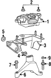 Foto de Montura De Transmisin Manual Original para Jaguar X-Type Marca JAGUAR Nmero de Parte C2S4589