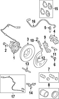 Foto de Grapa Antivibradora Disco de Freno Original para Jaguar Marca JAGUAR Nmero de Parte C2P21065