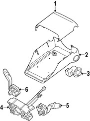 Foto de Interruptor Combinado Original para Jaguar Marca JAGUAR N�mero de Parte C2D53495