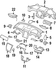 Foto de Cobertura Panel de Instrumentos Original para Jaguar XK Jaguar XKR Jaguar XKR-S Marca JAGUAR Nmero de Parte C2P17239