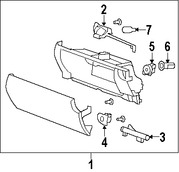 Foto de Guantera Original para Jaguar XK Jaguar XKR Jaguar XKR-S Marca JAGUAR N�mero de Parte C2P16747LEG