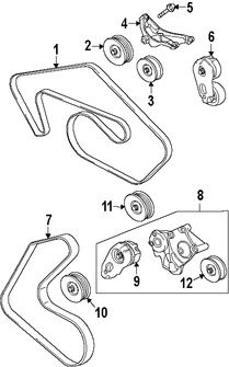 Foto de Rodillo Tensor Original para Jaguar Marca JAGUAR N�mero de Parte AJ813564