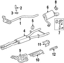 Foto de Tubo de Escape Intermedio Original para Jaguar XF Jaguar XFR Jaguar XFR-S Marca JAGUAR Nmero de Parte C2Z18780