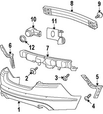 Foto de Soporte de cubierta de parachoques Original para Jaguar XF Jaguar XFR Jaguar XFR-S Marca JAGUAR Nmero de Parte C2Z13534