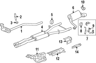 Foto de Tubo de Escape Intermedio Original para Jaguar XF Jaguar XFR Jaguar XFR-S Marca JAGUAR Nmero de Parte C2Z16412