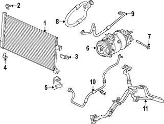 Foto de Condensador de Aire Acondicionado Original para Jaguar XF 2016 2017 Jaguar  2017 Marca JAGUAR Nmero de Parte T2H7731