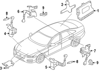 Foto de Sensor de Altura de Suspensin Original para Jaguar XF 2016 2017 Jaguar  2017 Marca JAGUAR Nmero de Parte T2H3167