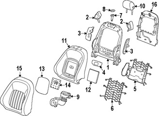 Foto de Reposacabezas Original para Jaguar XF 2016 2017 Jaguar  2017 Marca JAGUAR Nmero de Parte T4N13435YTZ