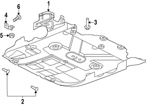 Foto de Guardasalpicaduras del soporte del radiador Original para Jaguar F-Type 2016 2017 Marca JAGUAR Nmero de Parte T2R14168