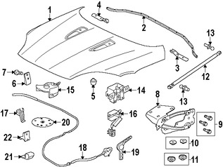 Foto de Sello del capo Original para Jaguar F-Type 2014 2015 2016 2017 Marca JAGUAR Nmero de Parte T2P1316