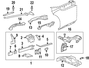 Foto de Protector del Guardafangos Original para Jaguar F-Type 2014 2015 2016 2017 Marca JAGUAR N�mero de Parte T2R22661
