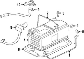 Foto de Cable de bater�a Original para Jaguar F-Type 2014 2015 2016 2017 Marca JAGUAR N�mero de Parte T2R5188