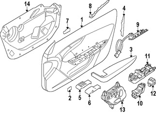 Foto de Bisel de Switch de Vidrio Electrico Original para Jaguar F-Type 2016 2017 Marca JAGUAR N�mero de Parte T2R20626