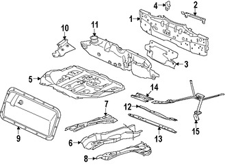 Foto de Bandeja de Piso Original para Jaguar F-Type 2016 2017 Marca JAGUAR N�mero de Parte T2R20794