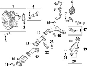 Foto de Kit de Termostato de Refrigerante del Motor  Original para Jaguar  Jaguar F-Type Jaguar XJ Jaguar XF Marca JAGUAR Nmero de Parte C2Z31236