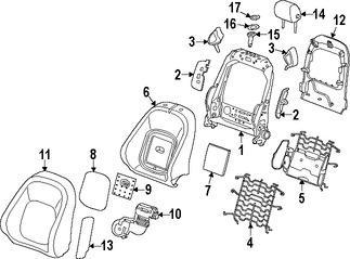 Foto de Reposacabezas Original para Jaguar XF 2016 2017 Jaguar  2017 Marca JAGUAR Nmero de Parte T2H26869QKW