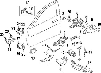 Foto de Bisagra de puerta Original para Jaguar  2017 Jaguar XF 2016 2017 Marca JAGUAR Nmero de Parte T4A2512