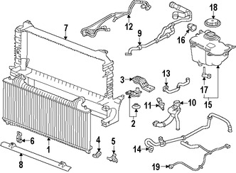 Foto de Manguera de Refrigerante del Radiador Original para Jaguar  2017 Marca JAGUAR Nmero de Parte T2H16984