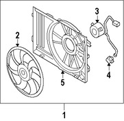 Foto de Motor del ventilador de enfriado Original para Kia Sportage Hyundai Tucson Marca KIA Nmero de Parte 253861F381