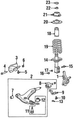 Foto de Tapa Puntal De Suspensin Original para Hyundai Mitsubishi Kia Marca KIA Nmero de Parte 5462731600